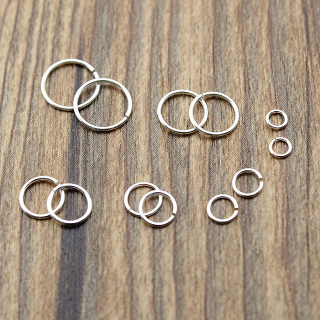 20pcs 100% 925 Sterling Silver Jump Rings Split Ring, Earring Bracelet  Connectors for DIY Jewelry Making Findings 3 4 5 6 7 8 mm